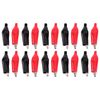 20pcs 28MM Crocodile Clip PVC Sleeve Crocodile Connector Electrical Testing Clips Electrical Clamp for Testing Probe Meter