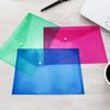 Plastic Wallets A5 Folders 8Pcs File Folder Assorted Colours Document Folders with Button