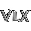 Malibu Boat Raised Decal | VLX Gray Black Sticker