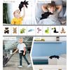 Puzzled Black Spider Plush, 7 Inch Collectible Decorative Big Eyes Tarantula Stuffed Toy Soft Take A Long Plushie Pillow Squishes Washable Cushy Mini Doll Creepy Crawlies Themed Kids Toys & Games