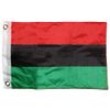 Afro American Africa 12"x18" Double Sided Premium Quality Fade Resistant Polyester Boat Flag With Grommets