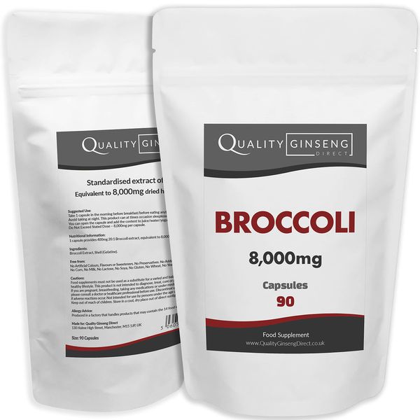 Broccoli | 8,000mg Capsules | Powerful Formula (90 Capsules)