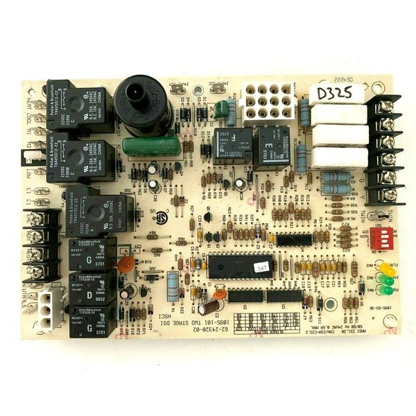 Rheem Ruud Weather King 62-24320-02 Furnace Control Circuit Board 1095-101 #D325