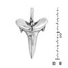 AeraVida Mini Shark Tooth .925 Sterling Silver Pendant