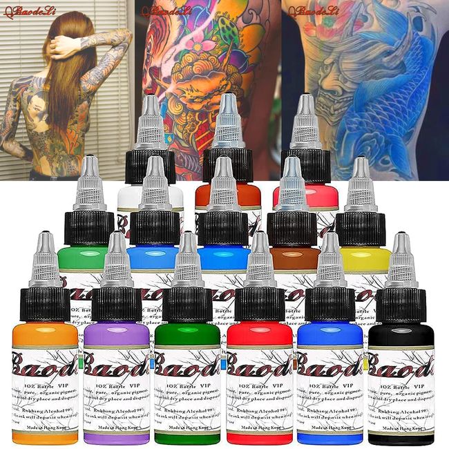 10 Color Tattoo Ink Set Professional Tattoo Pigment Set Long