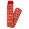 Things2KeepUWarm Long Hot Water Bottle Seasonal Design (Red)