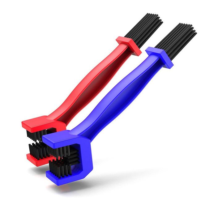 Bike Chain Cleaner Bicycle Motorcycle Chain Cleaning Brush Dual