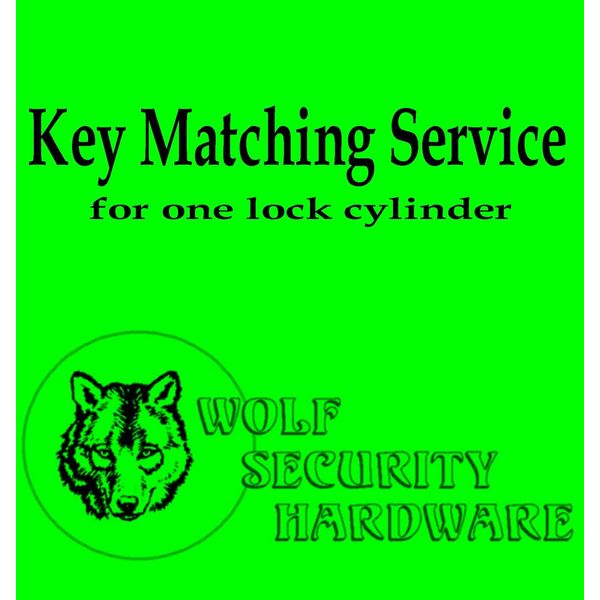 Key Matching Service Purchase After Pre Approval In Conjunction W/Lock Purchase