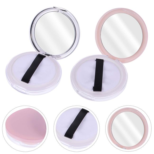 protein powder travel container Loose Powder Makeup Case Powder Compact