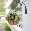 Qiang Ni Heavy-Duty Plant Hanger Outdoor: Hanging Plant Hook for Outside Basket - 16-Inch Wall Mount Plant Bracket for Bird Feeder