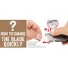 Folding Utility Knife 10PC Blade Quick-Change Box Cutter Wood Handle Razor Knife