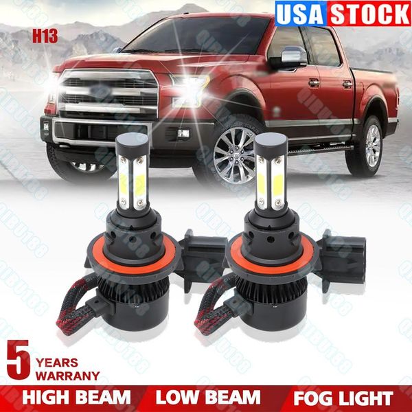 H13 9008 LED Headlight Bulb Conversion Kit for Ford F150 2004-2014 High/Low Beam