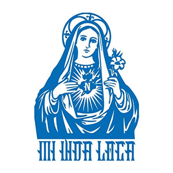 Maria Mi vida loca Initial N Cutting Sticker Blue Blue
