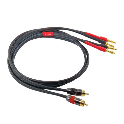 WJSTN Banana Plug to RCA Speaker Cable Banana Plug to RCA Speaker Cable 12AWG Cables,2Pack (10FT)