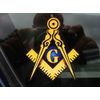 ProSticker 002 (20pack) 2" Masonic Compass Square Decals Stickers
