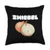 Zwiebel Onion Throw Pillow, 18x18, Multicolor