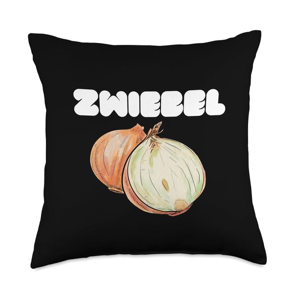 Zwiebel Onion Throw Pillow, 18x18, Multicolor
