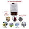 Bordhap 433MHZ Wireless Remote Switch AC 110V/120V/220V/ 30A 1CH Relay RF Remote Control Light Switches for Pump Security System