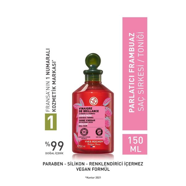 Parlatıcı (Brillance) Frambuaz Saç Sirkesi/Toniği - Vegan-150 ml