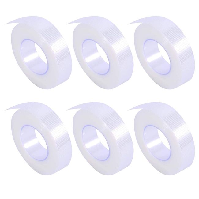 Ancoo 6 Rolls False Eyelash PE Tape Transparent Medical PE Tape Eyelash Extensions Tape Makeup Tools