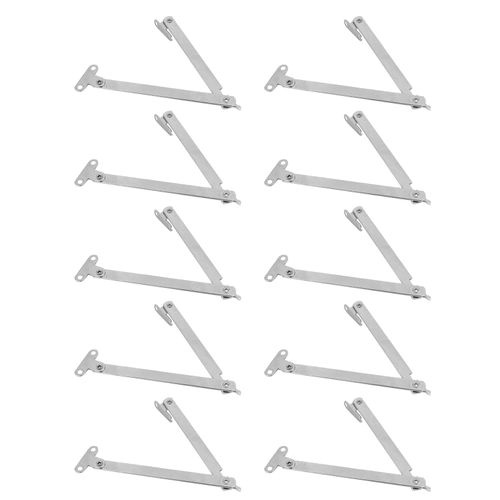 Door Hinges,Door Open restrictor + Cabinet 10pcs Lid Bracket Hinge Plating Lift Strut Folding Buffer Damper for Kitchen Door