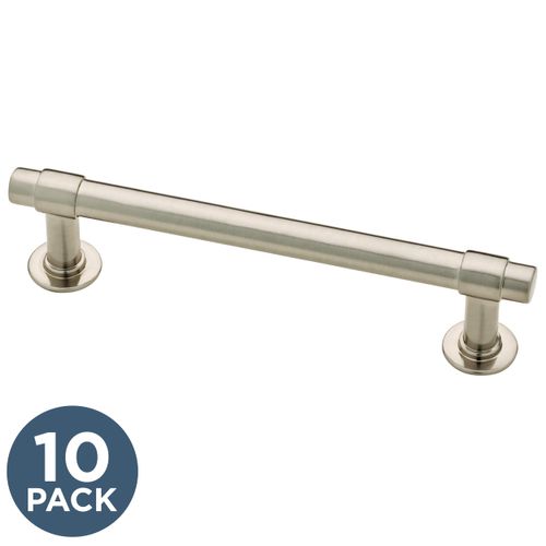 Franklin Brass Cabinet Pull, Satin Nickel, 4 in (102 mm) Drawer Handle, 10 Pack, P29617K-SN-B