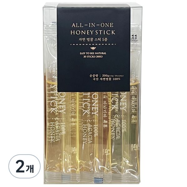 Honey by Honey All-in-One Honey Stick 5 types x 6p, 300g, 1ea