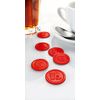 Sigel WM006 Tokens Drinks, Diameter 2.5 cm, Red (100 pieces)