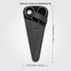 STONLI 4.5 inches Beard and Moustache Scissors - Nose Hair Trimming Stainless Steel Scissors, Safety Use for Eyebrows & Ear Hair (Black)