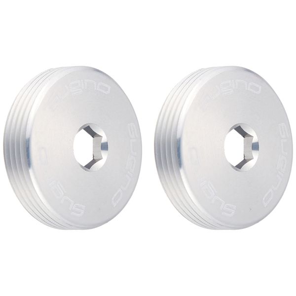 Sugino CNS Alloy Dust Cap, 2 Pieces (Bolt Sold Separately), Silver