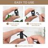 [uxcell] 30pcs Plastic Cord Lock Drawstring Single Hole Spring Toggle Stopper for Backpack Shoelace Drawstring 5.5x3mm Black, Black