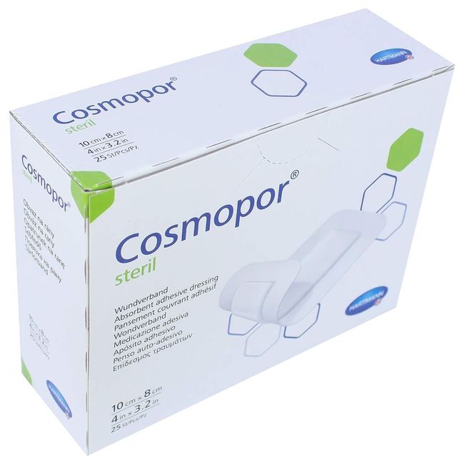 Adhesive Dressing Cosmopor 3-1/5 X 4 Inch Nonwoven Rectangle White #900806