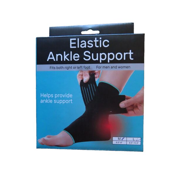 Reusable Elastic Ankle Support.  Fits right or left foot.  Ankle support #EN391