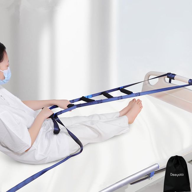 DEEYOTA Bed Assistant Handrail for Bed, Bed Assist, Support Belt, Assist, Band, Nursing, 5 Stairs, Anti-Slip, Easy Installation, Maximum Load 330.7 lbs (150 kg), Reducing the Burden of Helping, Elderly, Pregnant Women, Disability Assistance, Get Up