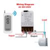 Bordhap 433MHZ Wireless Remote Switch AC 110V/120V/220V/ 30A 1CH Relay RF Remote Control Light Switches for Pump Security System