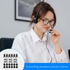 GLADFRESIT 24PCS Microphone Accessory Kit Highly Elastic Practical High-Quality Plastic Clips 075 Clips Sponge Suitable for Lavalier Microphones