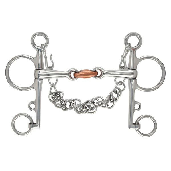 Shires Equestrian Double Jointed Copper Lozenge Pelham (5")