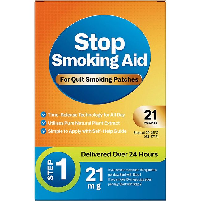 Neenoxtub Smoking Aid Stop Smoking Patches to Quit Smoking - Step 1, Easy and Effective Anti-Smoking Stickers Step 1