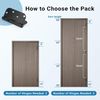 30 Pack Matte Black Door Hinges 4" X 4" Interior Door Hinges with 5/8" Radius Co