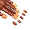 Teamtop 2x100 Pcs Replacement Refill Nails Tips for Flexible Nail Training Hand