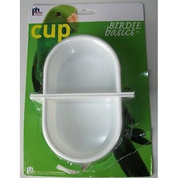 New Prevue Hendryx  Pet Bird Cage #1207P 2-Pack Winged Plastic Cup Birdie Basics