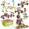 STEM Building Toys 180 pcs Educational Learning Toys  with Large Storage Box