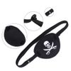 Lansonee Soft Comfortable Pirate Eye Pirate Eye Patch Mask Skull and Cross Bones with Adjustable Strap