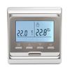 Adept Technology Digital Programmable Silver Thermostat for Precise Control - Ultra-Compact Design - Ideal for Electric and Wet Underfloor Heating Systems