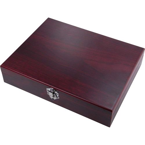 Birdie Juice Flask, Funnel, (4) Shot Glasses, and MDF Presentation Gift Box with Rosewood Finish - Golfing Birdie Juice Hip Stainless Steel Metal Matte 6-Ounce Golf Bag Flask