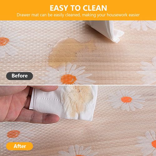 INNOLITES Shelf Liner, Non-Slip Shelf Liners for Kitchen Cabinets, Waterproof Non-Adhesive Kitchen Drawer Liner, Durable EVA Cabinet Liners for Shelves, Refrigerator, Cupboard, Storage