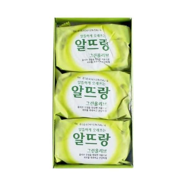 [OF42P71S]Altrang Soap Green Olive 3 Pack