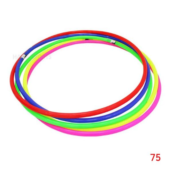 Unicolor Hula Hoop 75cm Color Random for Kindergarten Teaching Materials Children&#39;s Obesity Prevention Waist Flexibility Fun Sports