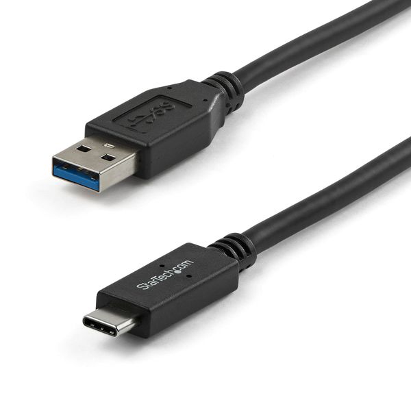 StarTech.com USB to USB C Cable - 3 ft / 1m - 10 Gbps - USB-C to USB-A - USB 2.0 Cable - USB Type C (USB31AC1M)