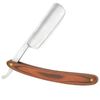 Grandslam Pro Natural Wooden Handle 420 Stainless Steel Straight Razor with Premium Leather Strop,Straight Razor Shaving Kit for Men,2 Layers Leather Canvas Strop Sharpening Strop
